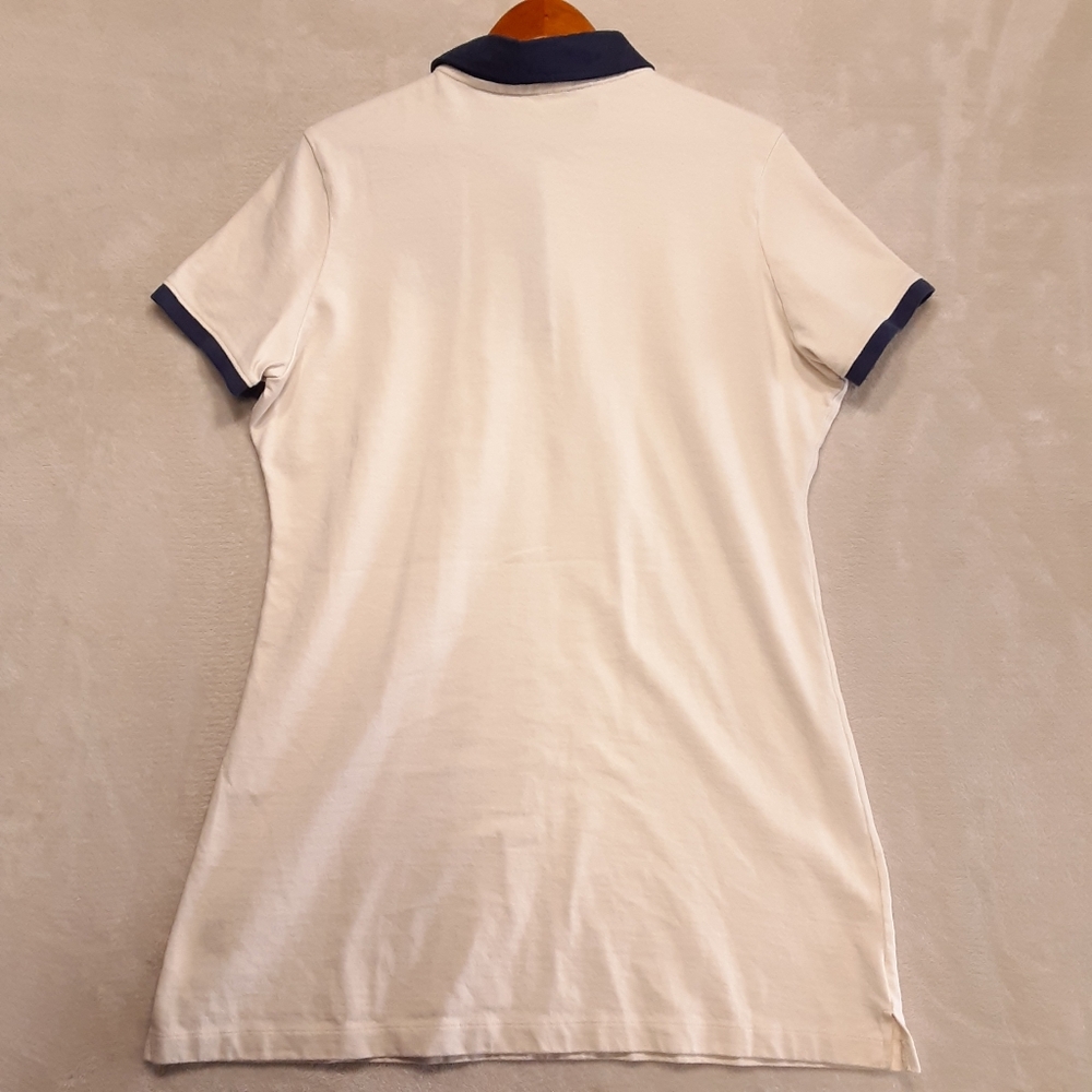 Victoria's Secret Womans PINK White Shell Short Sleeve Rugby Dress 2XL - Picture 2 of 10
